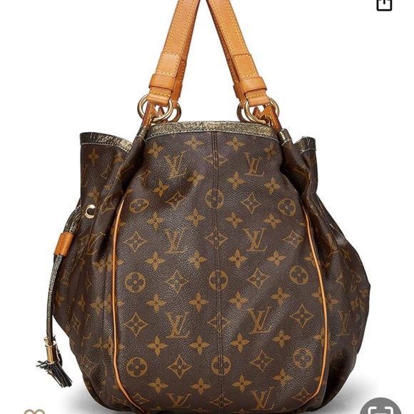 LOUIS VUITTON “IRENE” MONOGRAM, METALLIC TRIM, DRAWSTRING BAG, RARE - Picture 11 of 11